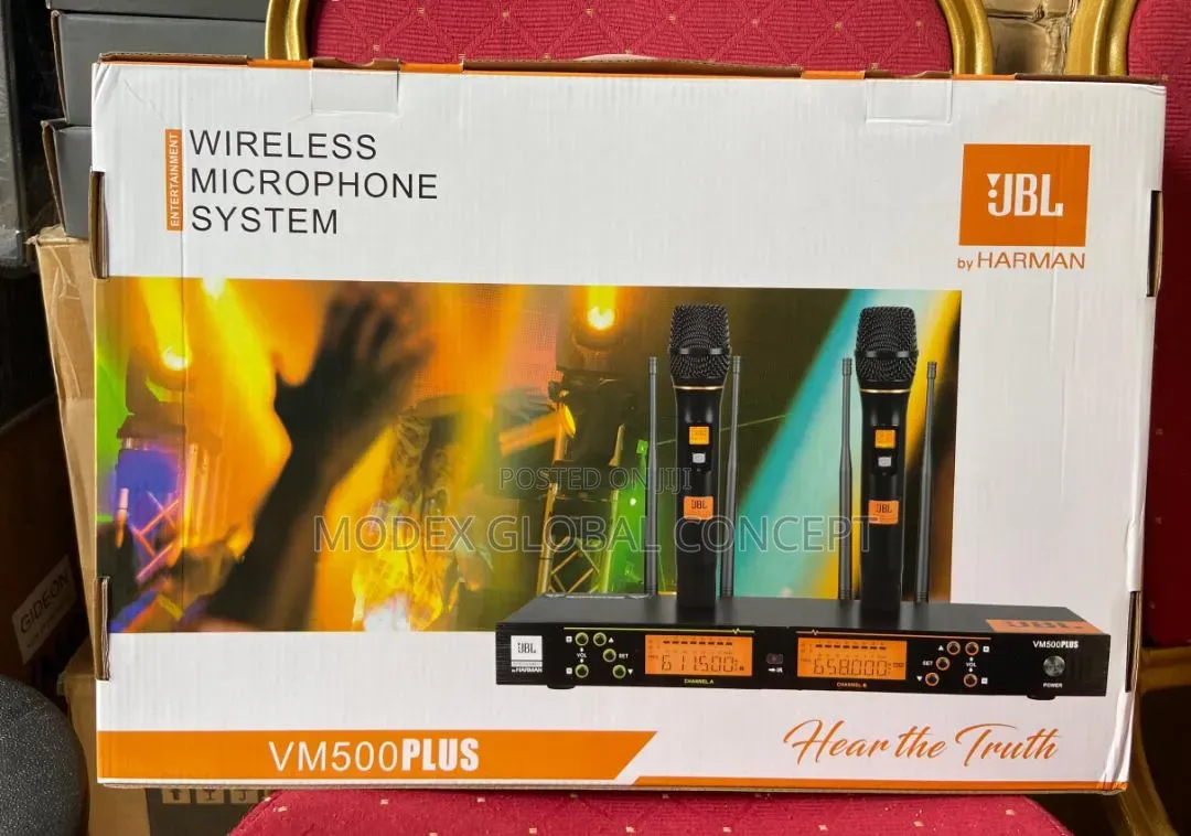 JBL Wireless Microphone Vm500plus With Four Antennas.