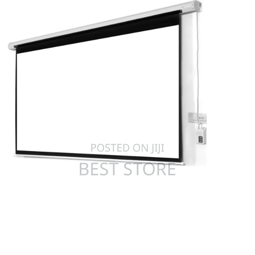 96 X96electric Motorized Projector Screen Wall Mount 16:9