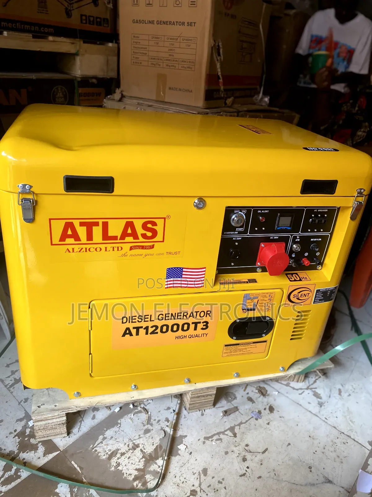 12.5kva 3-Phase Atlas Soundproof Diesel Generator