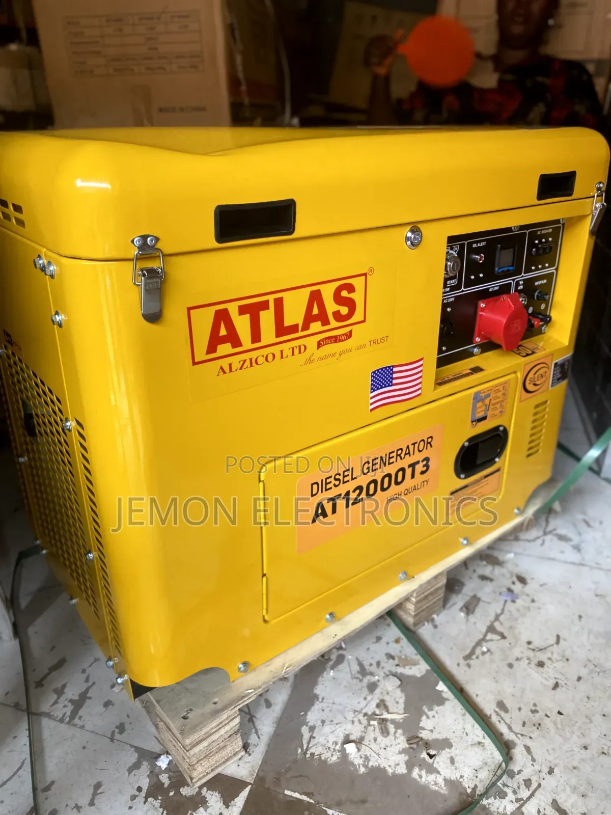 Atlas 12.5kva 3 Phase Silent Diesel Generator Set