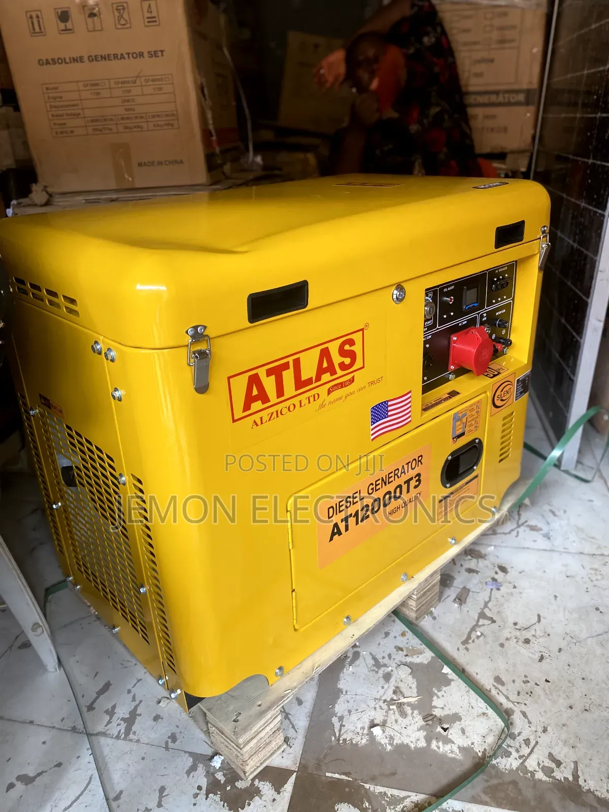 Original Atlas 12.5kva Soundproof Diesel Generator