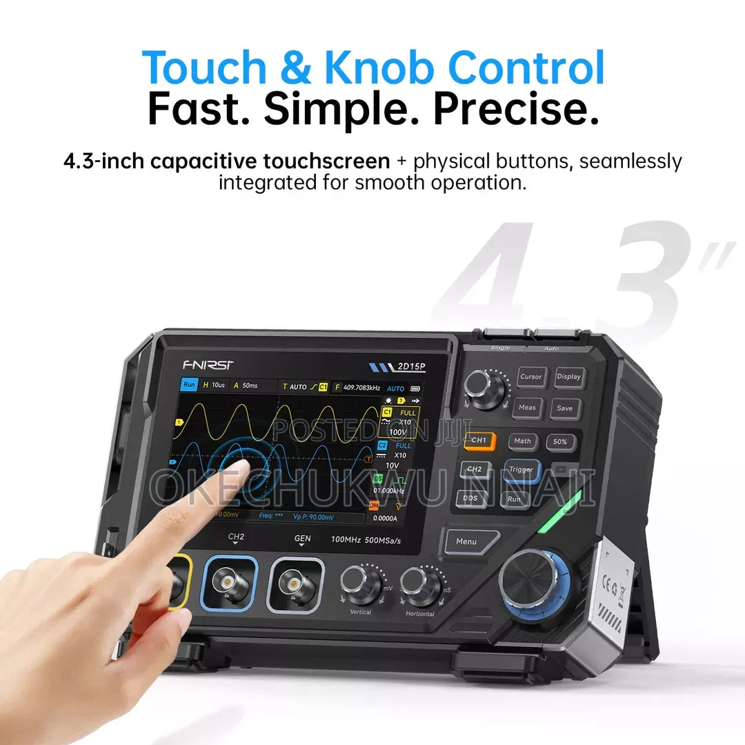 Fnirsi 2d15p 3-in-1 Benchtop 2ch Phosphor Oscilloscope Multimeter