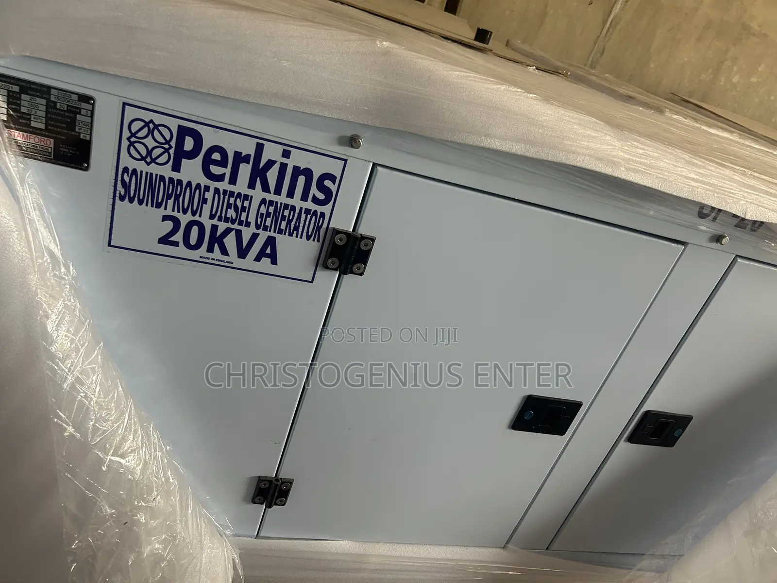Brand New Perkins Soundproof 20kva Generator Set