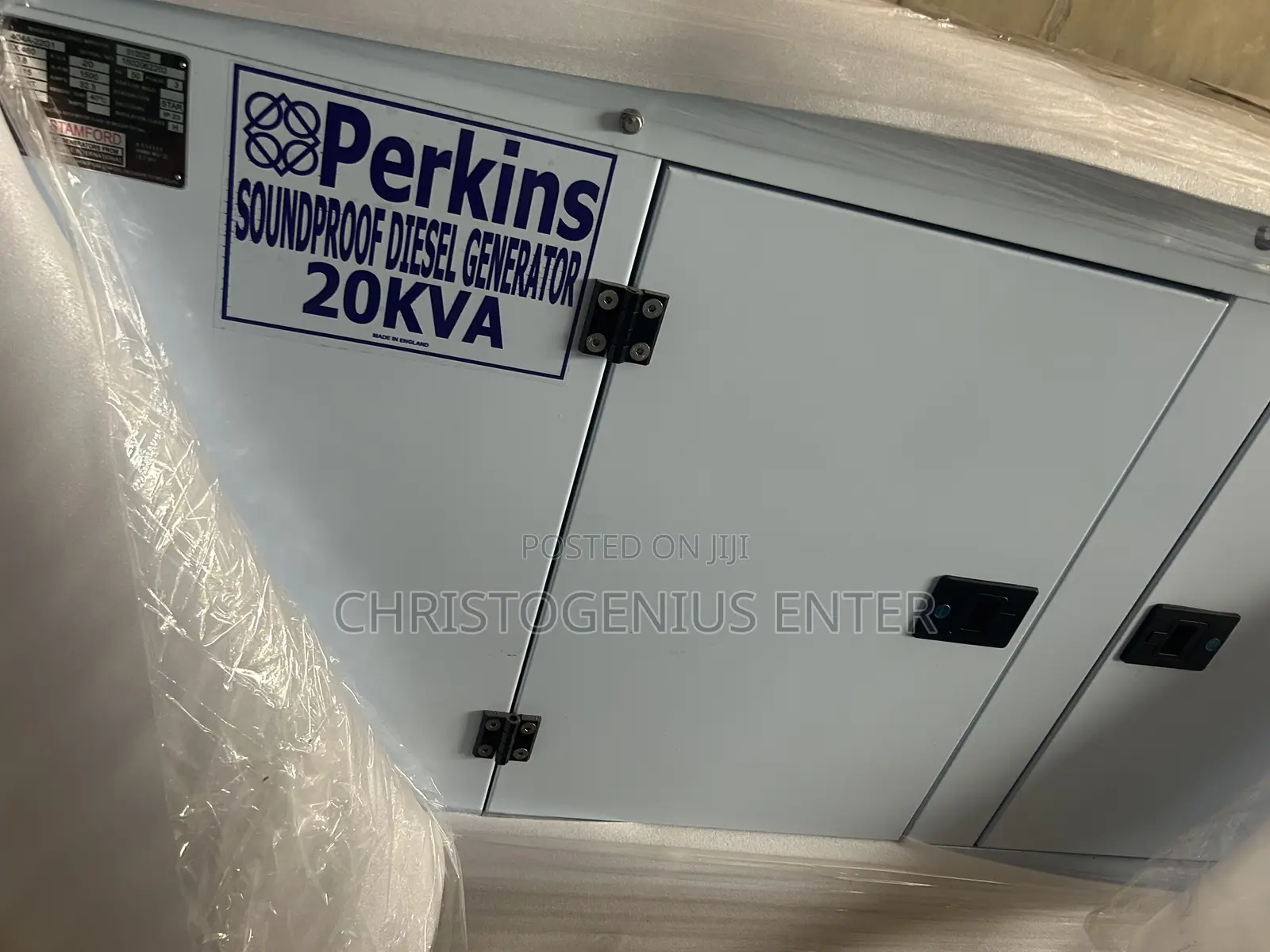 Brand New Perkins Soundproof 20kva Generator Set