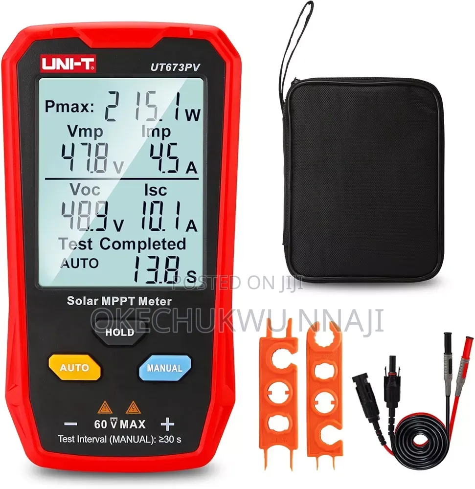 Uni-T Solar Panel Tester, Solar MPPT Meter, 800w Photovoltaic Module