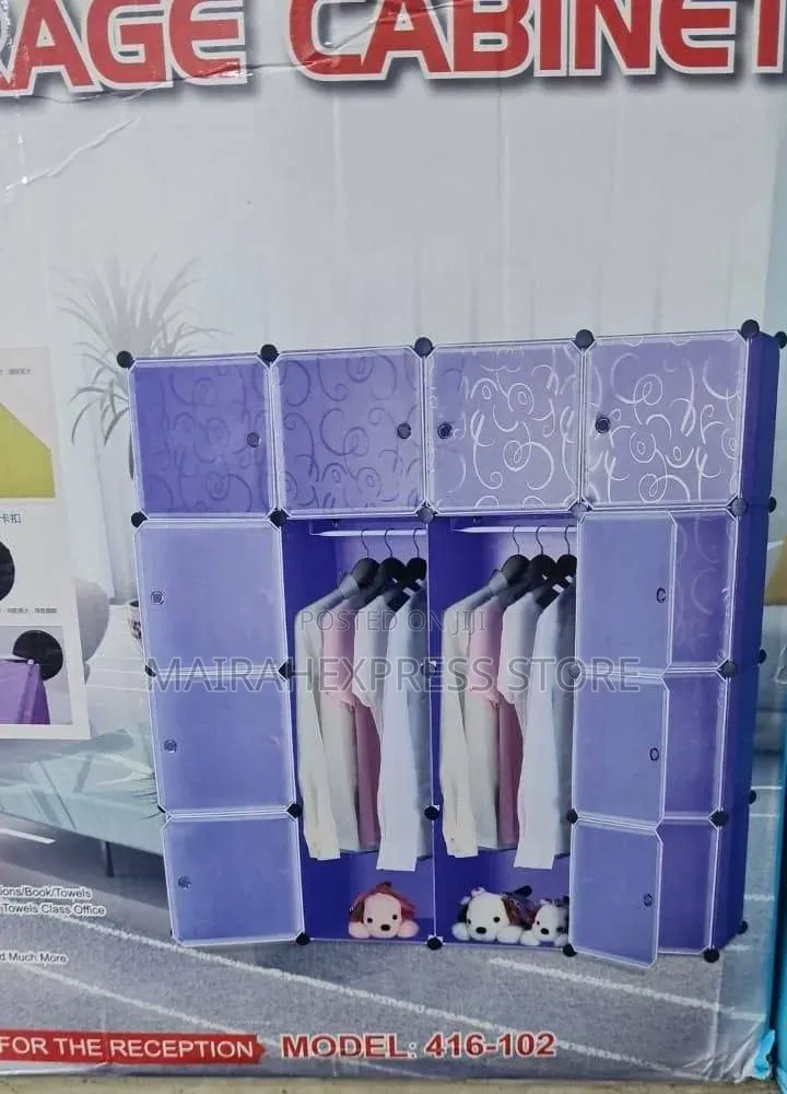 Modular Plastic Mobile Wardrobe 2st7