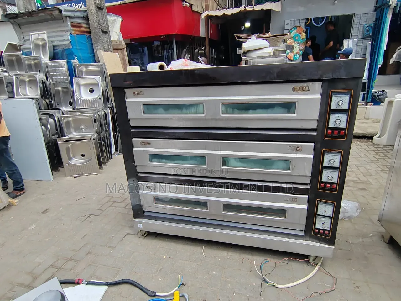 3-Deck 9-Tray Commercial Baking Ovens for Bakeries and Restaurants