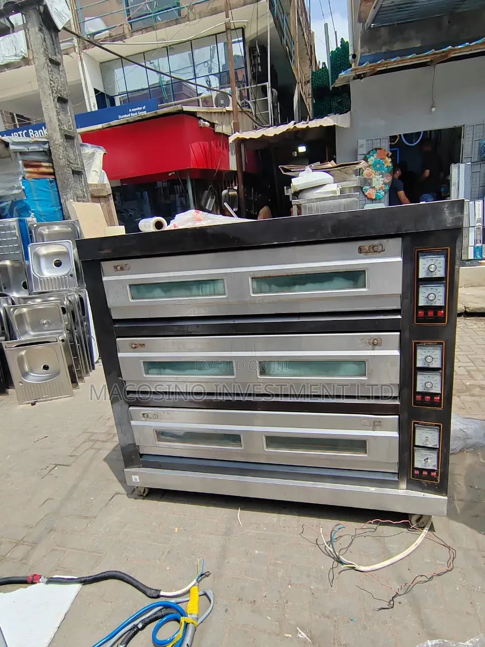 3-Deck 9-Tray Commercial Baking Ovens for Bakeries and Restaurants
