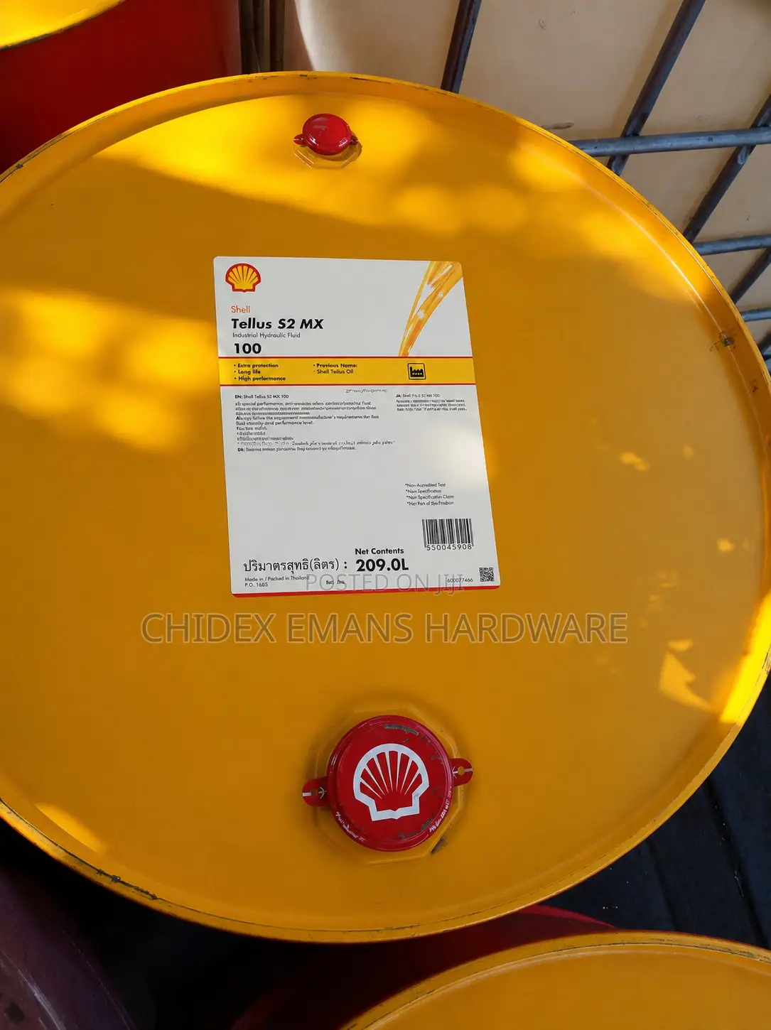 Shell Tellus S2 Mx 100 Industrial Hydraulic Fluid.