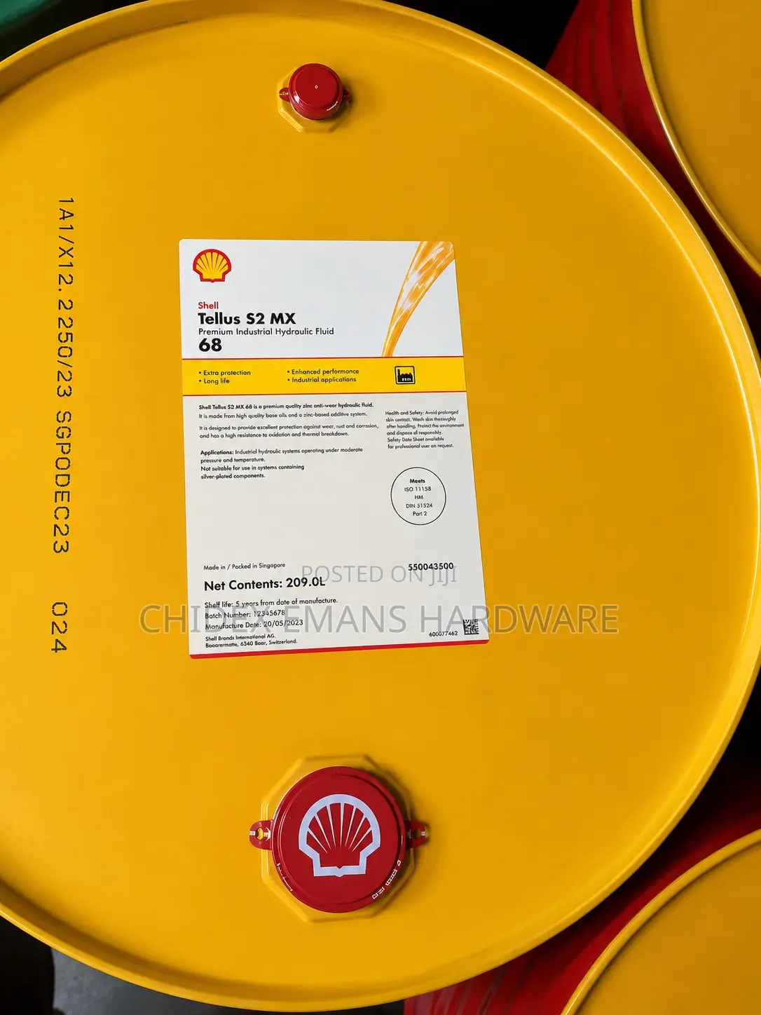 Shell Tellus S2 Mx 100 Industrial Hydraulic Fluid.