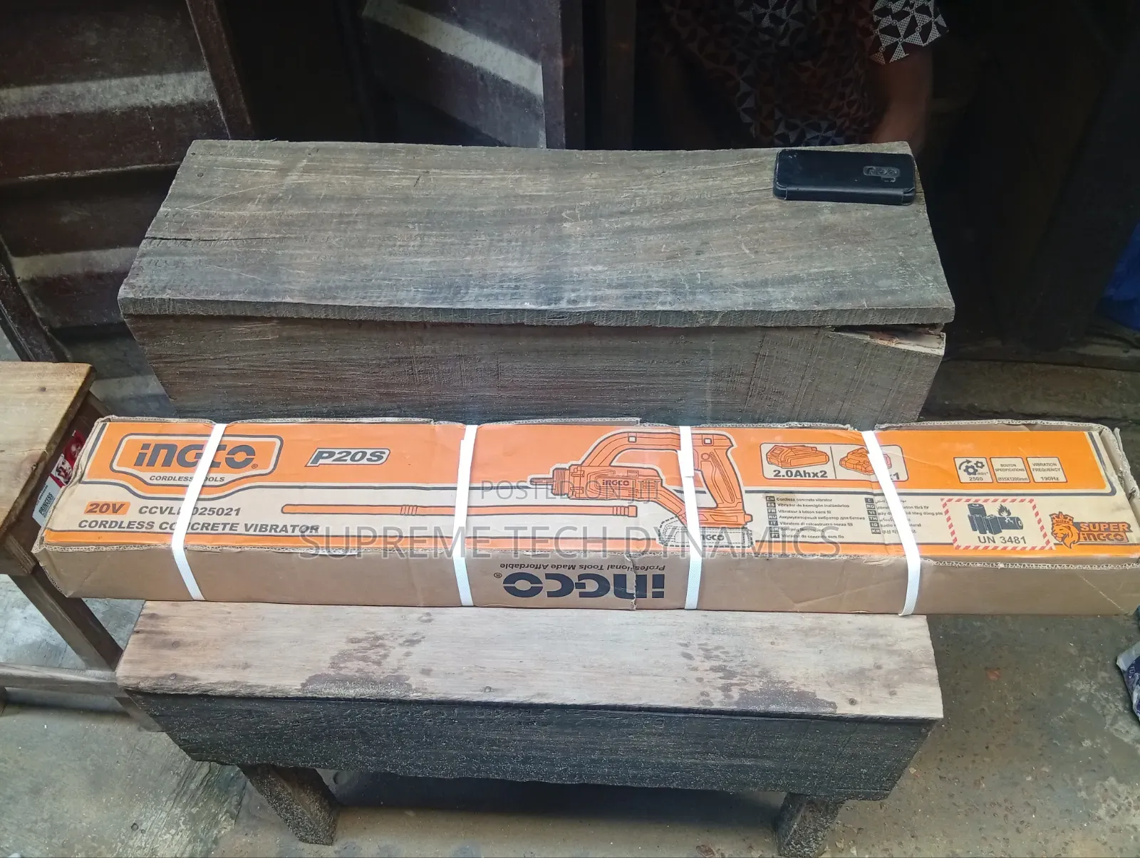 Ingco Cordless Concrete Vibrator/Poker Machine