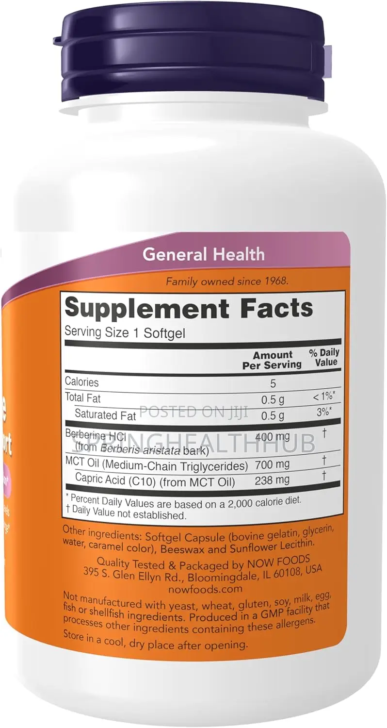 Berberine 400mg Glucose Support | With MCT Oil Supports Glucose
