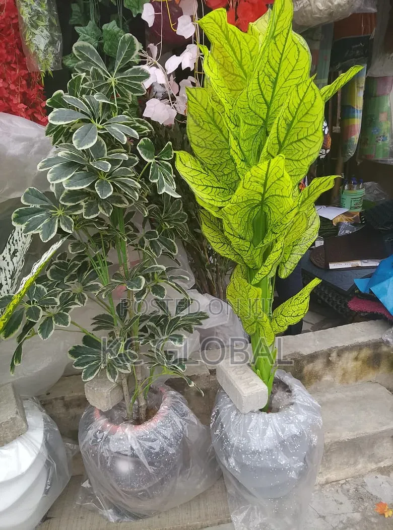 Artificial Flower Plant and Vase Available