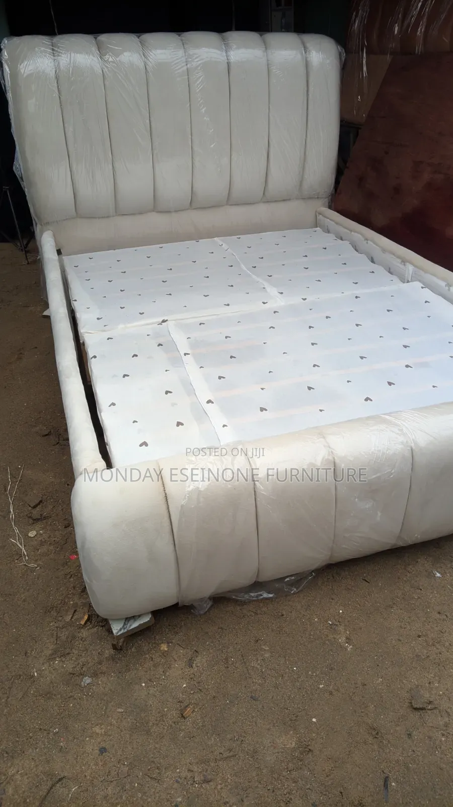 Modern 4.5 X 6 Upholstered Bed Frame | Strong, Durable Luxury Finish
