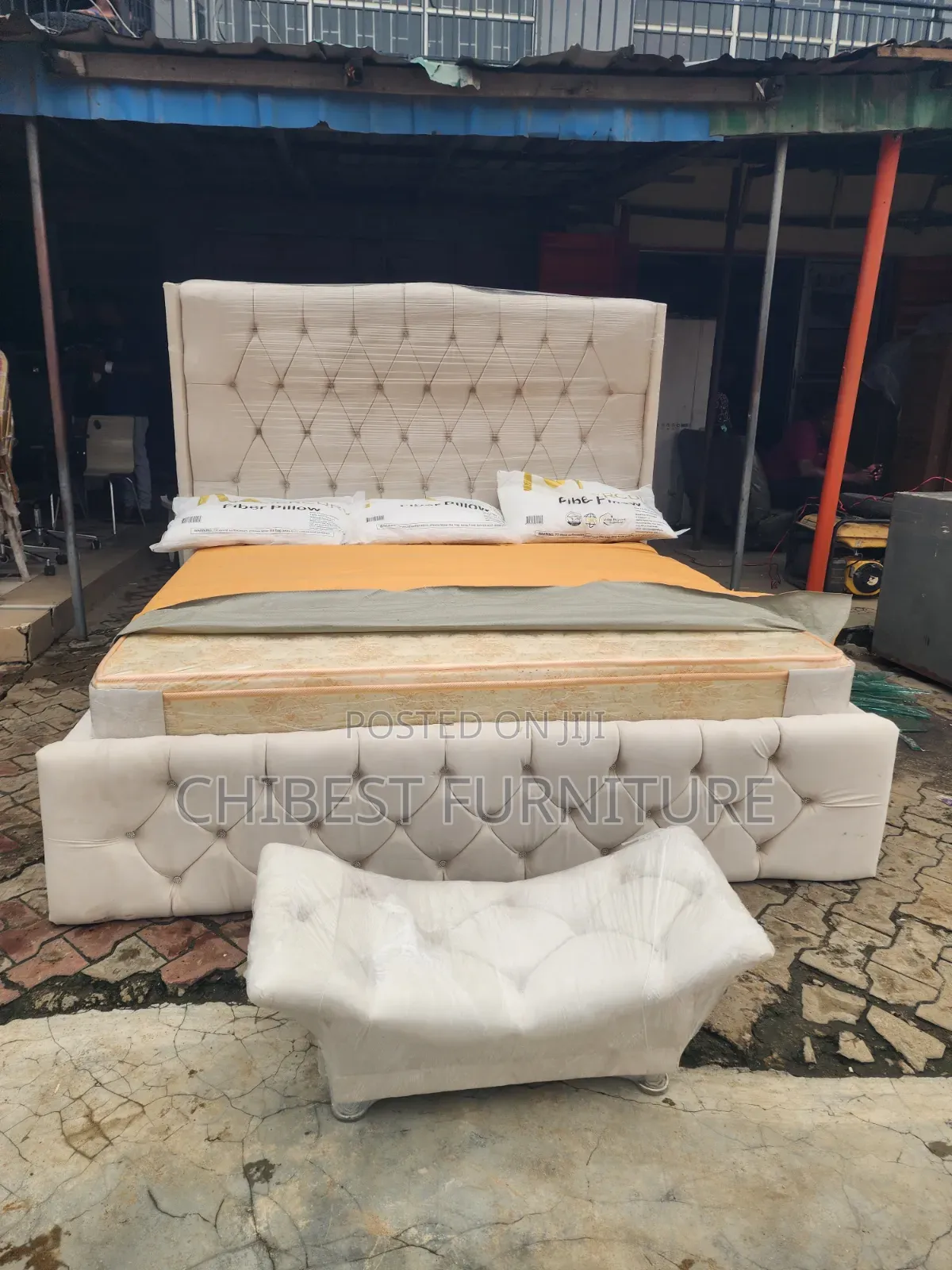 Brand New Six by Six Bed With Footrest