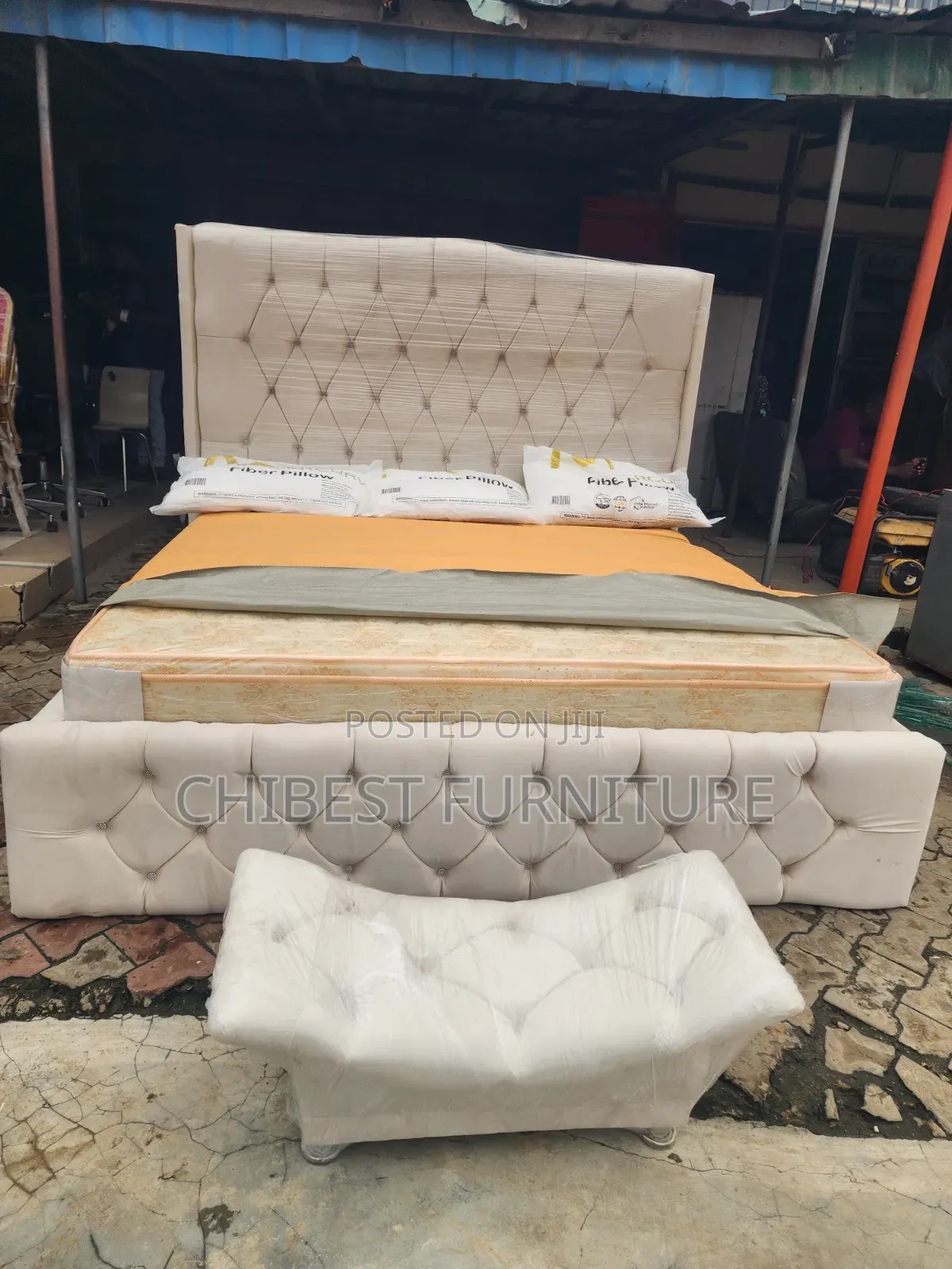 Brand New Six by Six Bed With Footrest