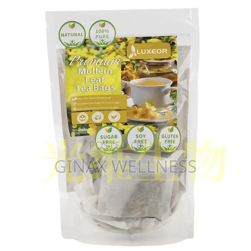 Premium Mullein Leaf Tea for Immunity and Wellness (2g × 40 Teabags)