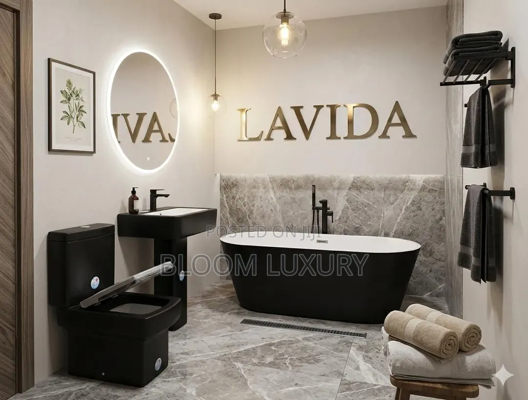 Matte Black Quality Water Closet