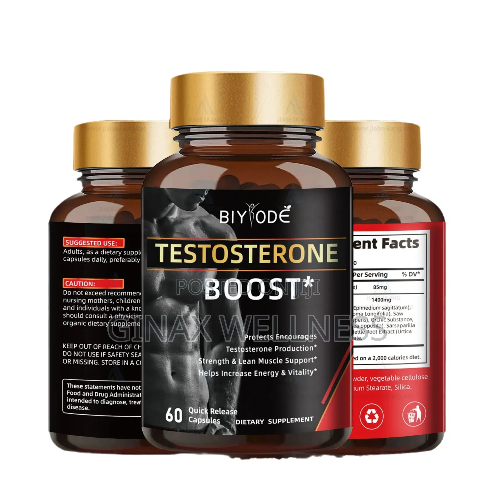 Biyode Testosterone Boost Capsules for Men – Energy and Strength