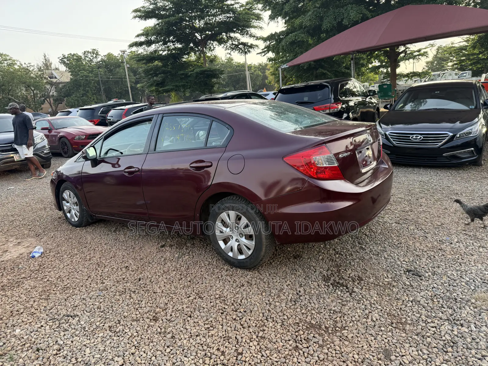 Honda Civic EX Sedan 2012 Maroon