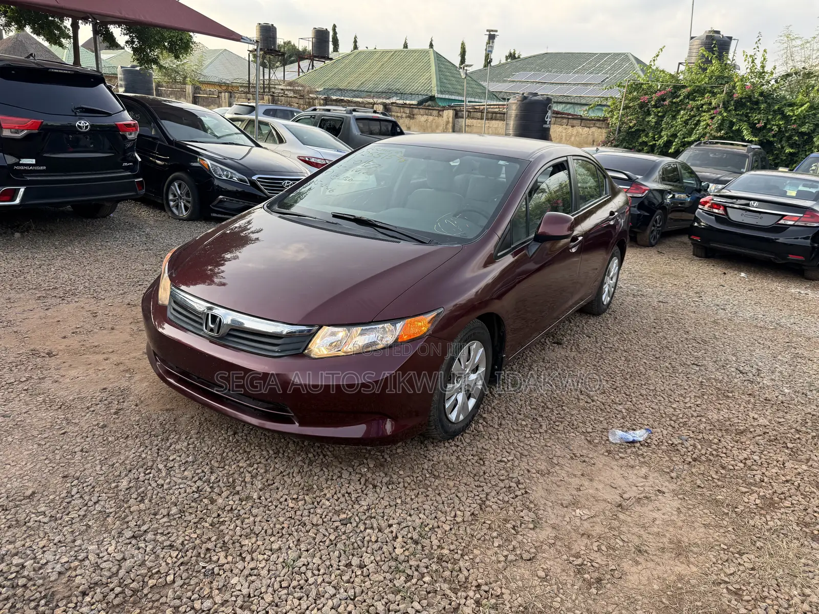 Honda Civic EX Sedan 2012 Maroon