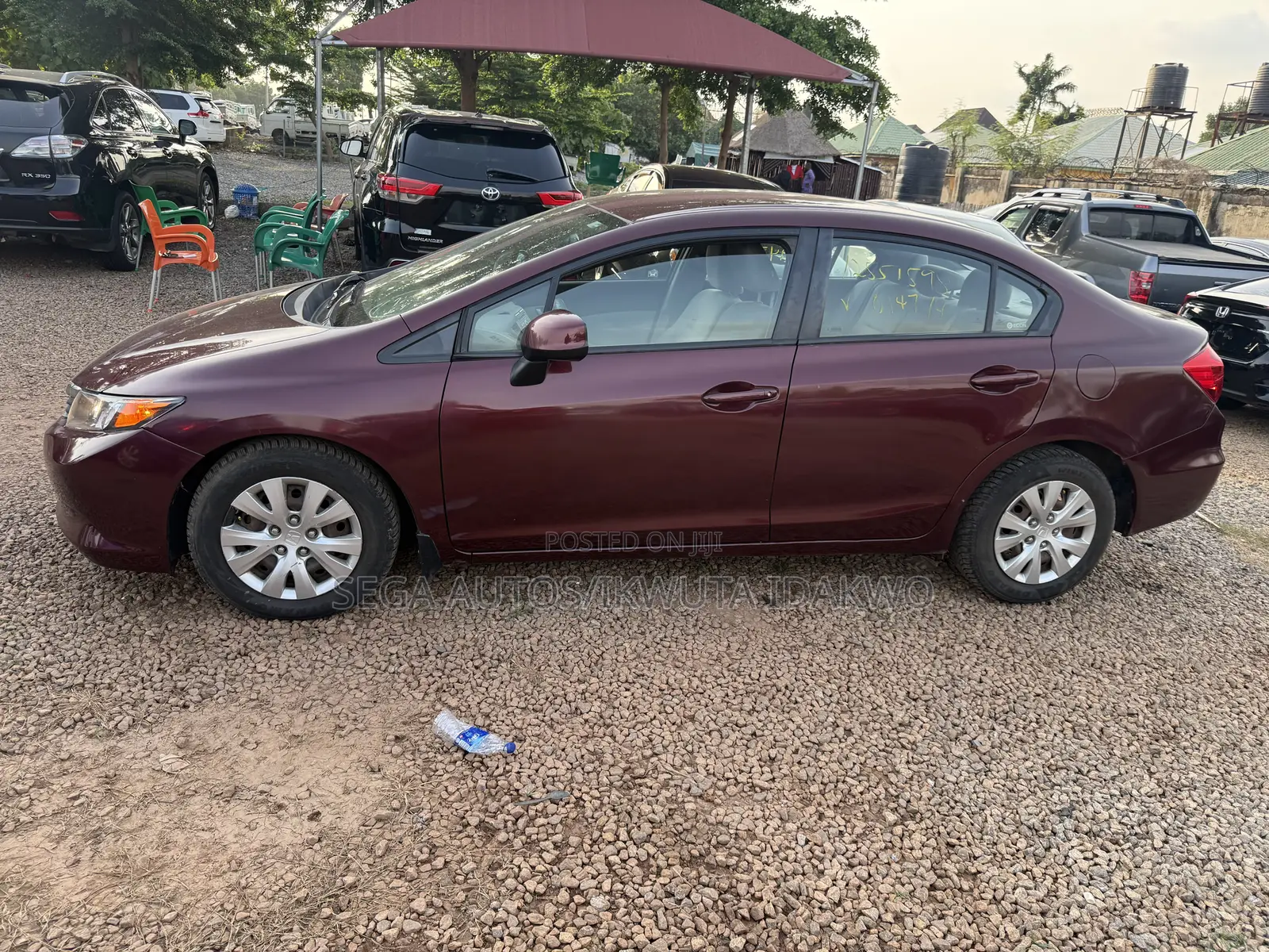 Honda Civic EX Sedan 2012 Maroon