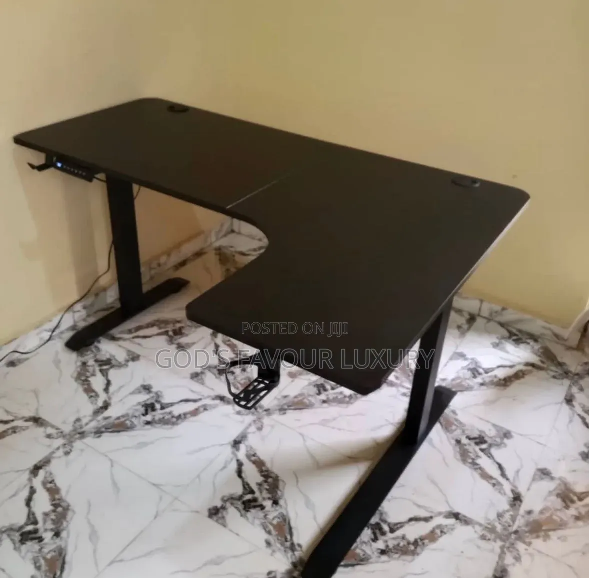 Electric L Shape Office Adjustable Desk