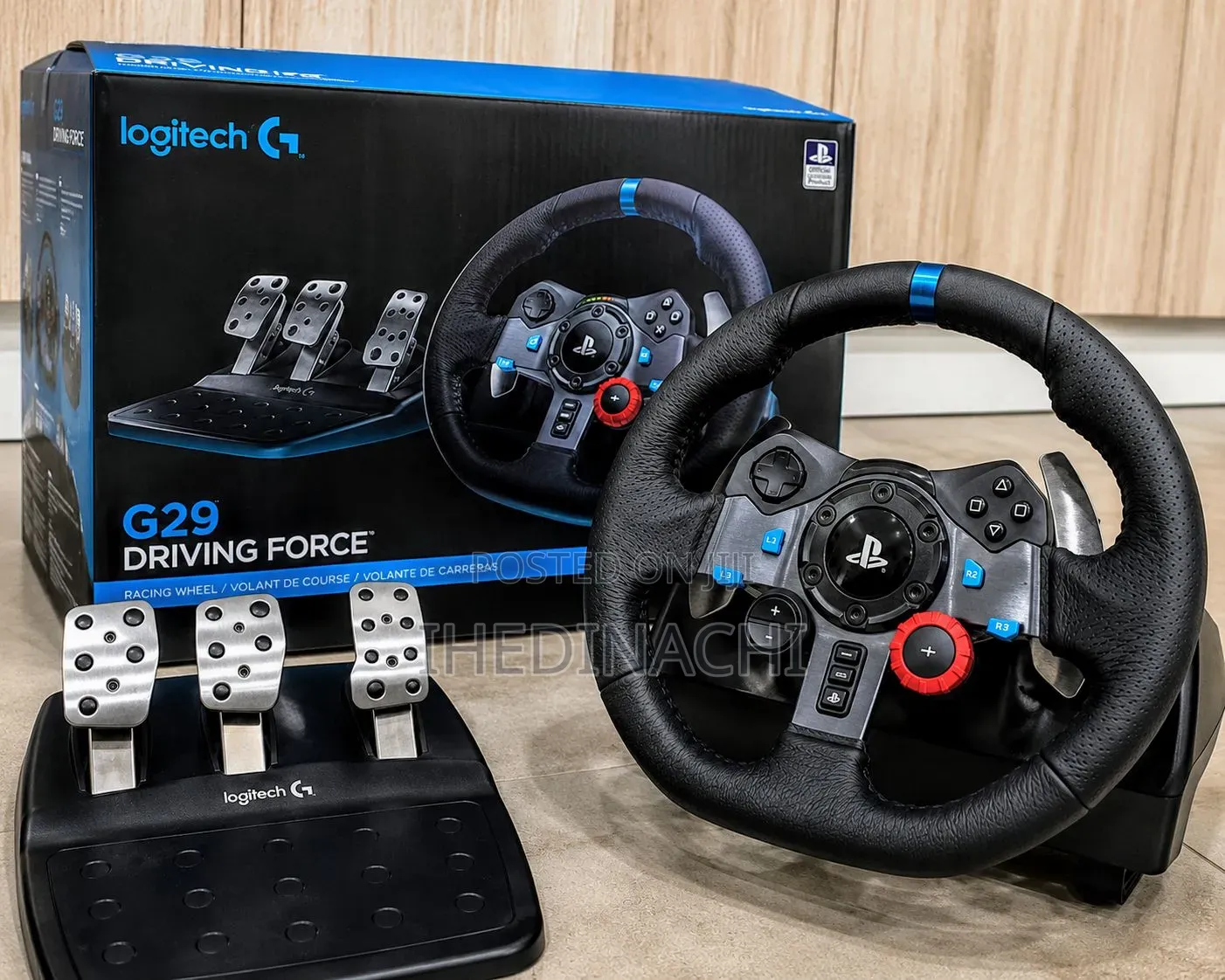 Logitech G29 Driving Force Racing Wheel Pedals For Ps5 Ps4 Ps3 Pc
