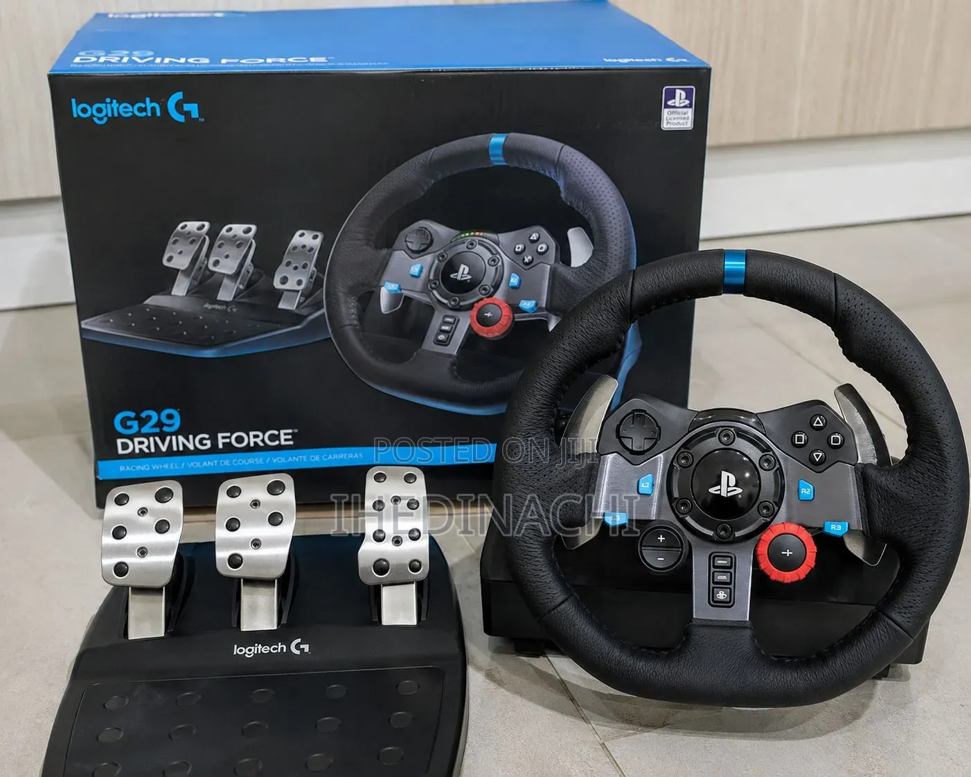 Logitech G29 Driving Force Racing Wheel Pedals For Ps5 Ps4 Ps3 Pc