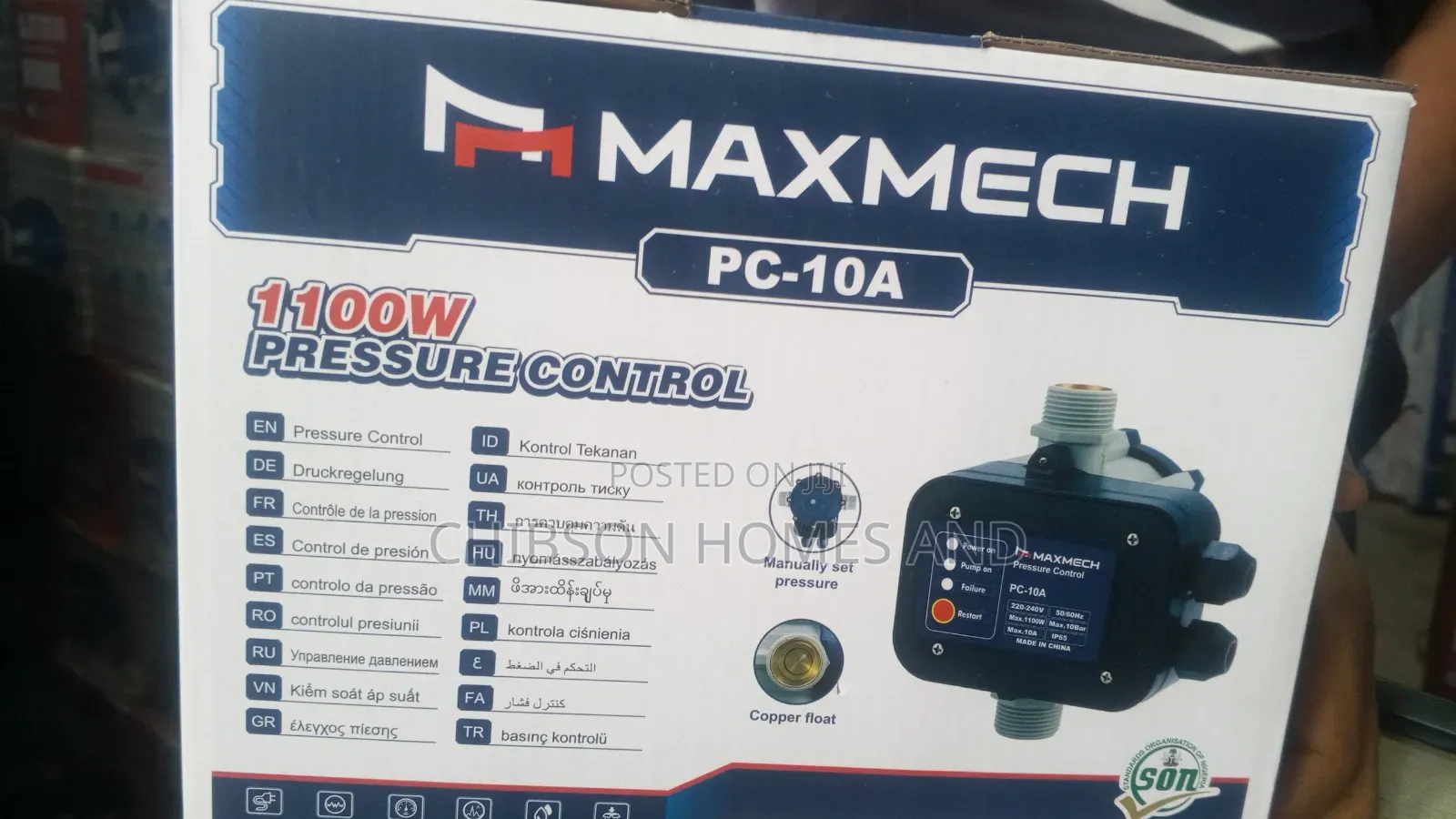 Maxmech Pc-10a Water Pump Pressure Controller
