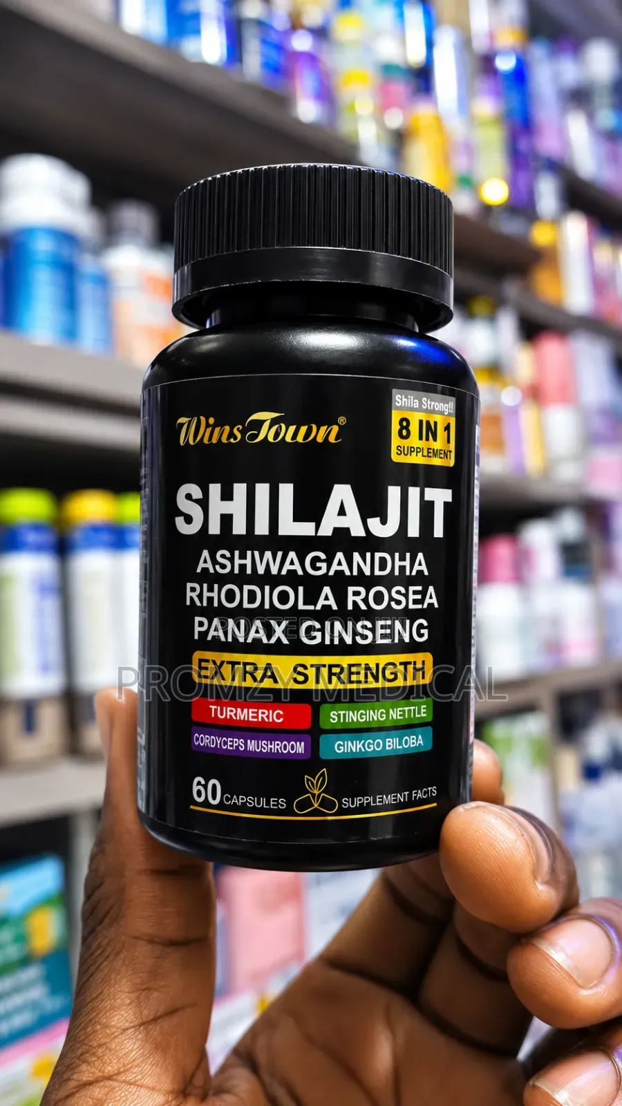Shilajit Ashwagandha 8 in 1 Supplement