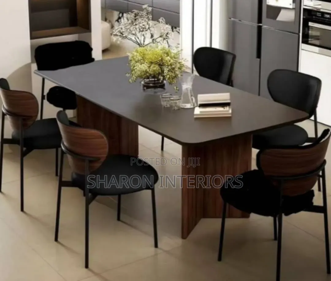 The Noir Walnut Dining Set