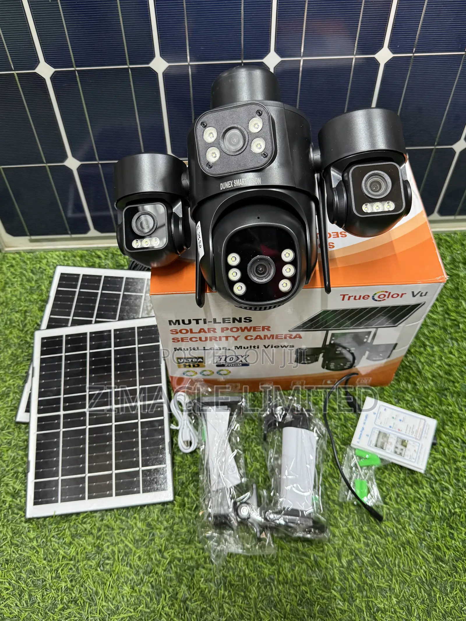 4-lens Solar Cctv Camera – Wireless Indoor / Outdoor Security Camera