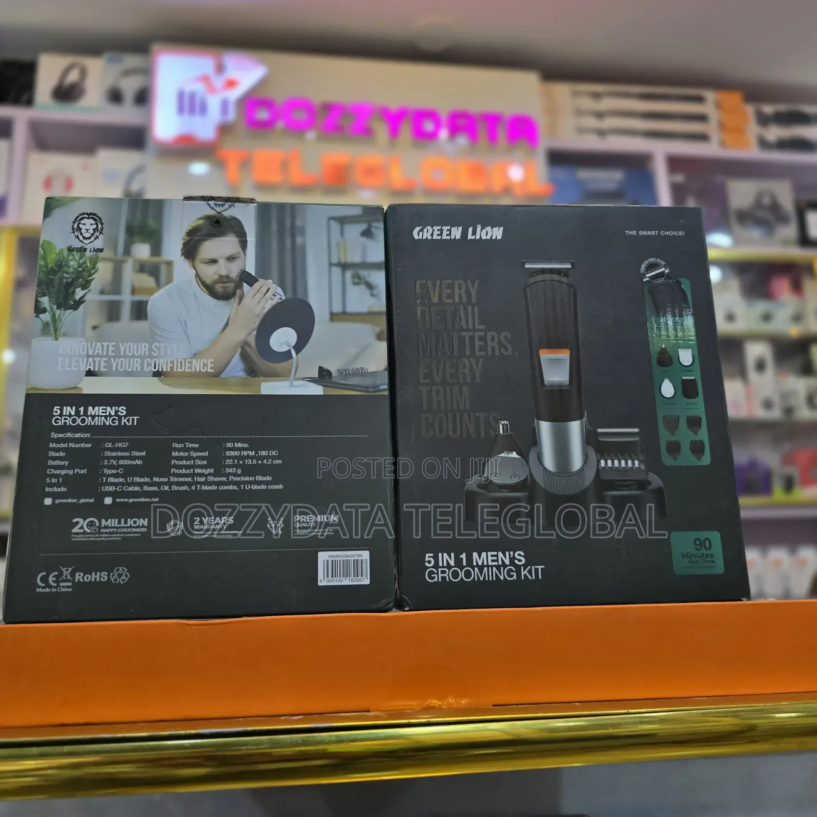 Green Lion 5-in-1 Men's Grooming Kit