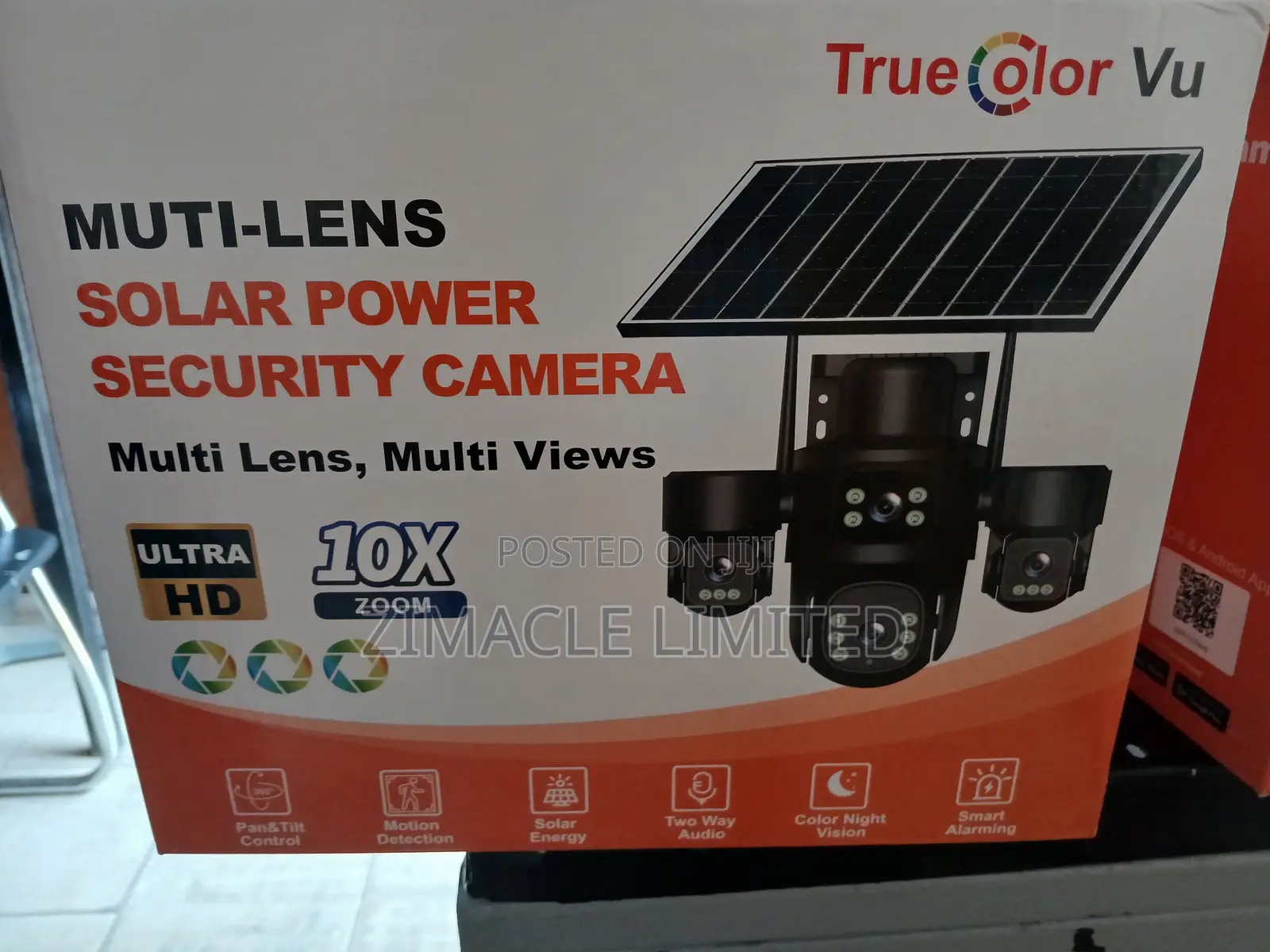 4-lens Solar Cctv Camera – Wireless Indoor / Outdoor Security Camera