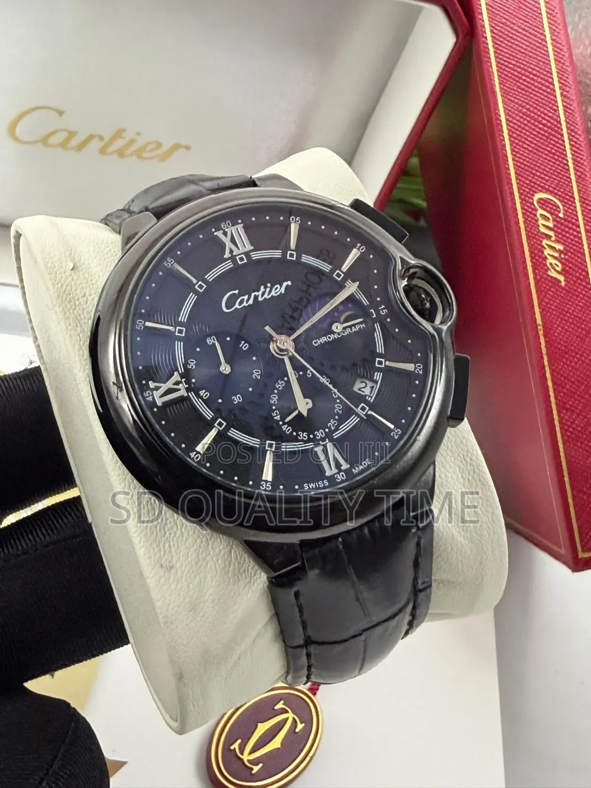 Cartier Leather Strap Watch