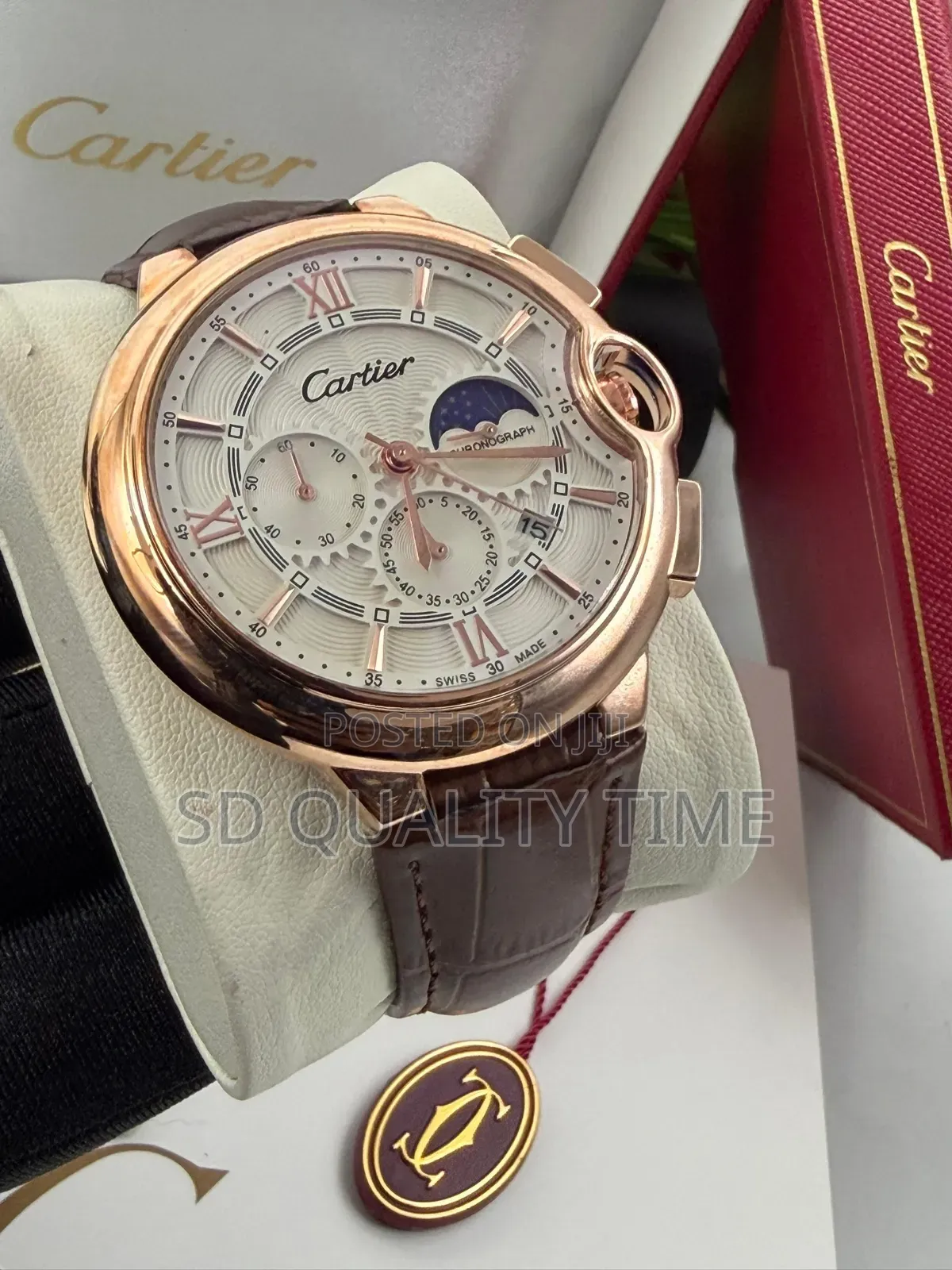 Cartier Leather Strap Watch
