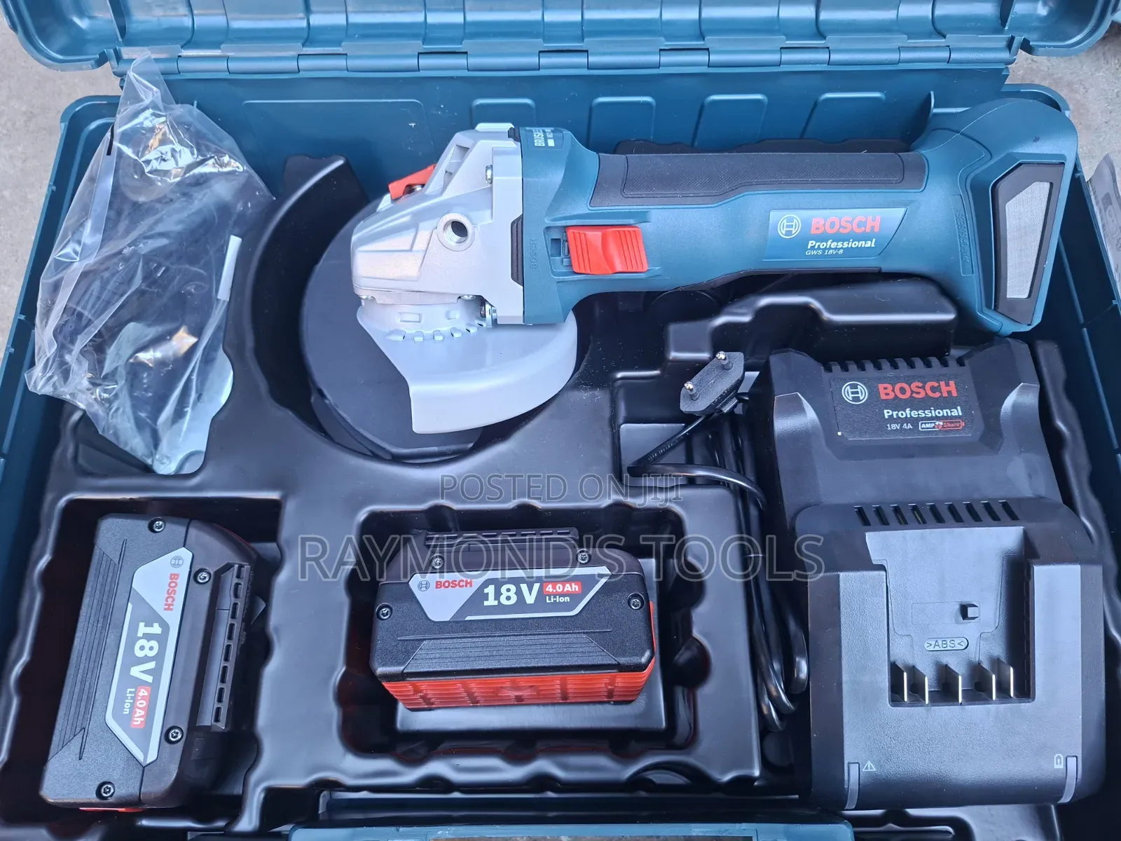 GWS 18v-8 5inch Cordless Angle Grinder Bosch