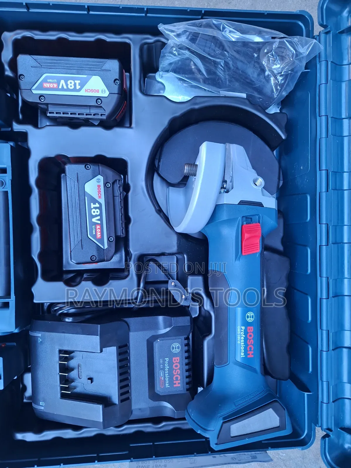 GWS 18v-8 5inch Cordless Angle Grinder Bosch