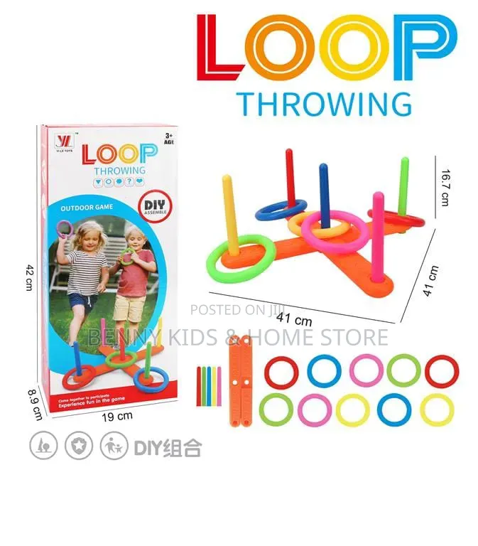 Loop Throwing Ring Toss Game – Fun Outdoor Indoor Toy for Kids