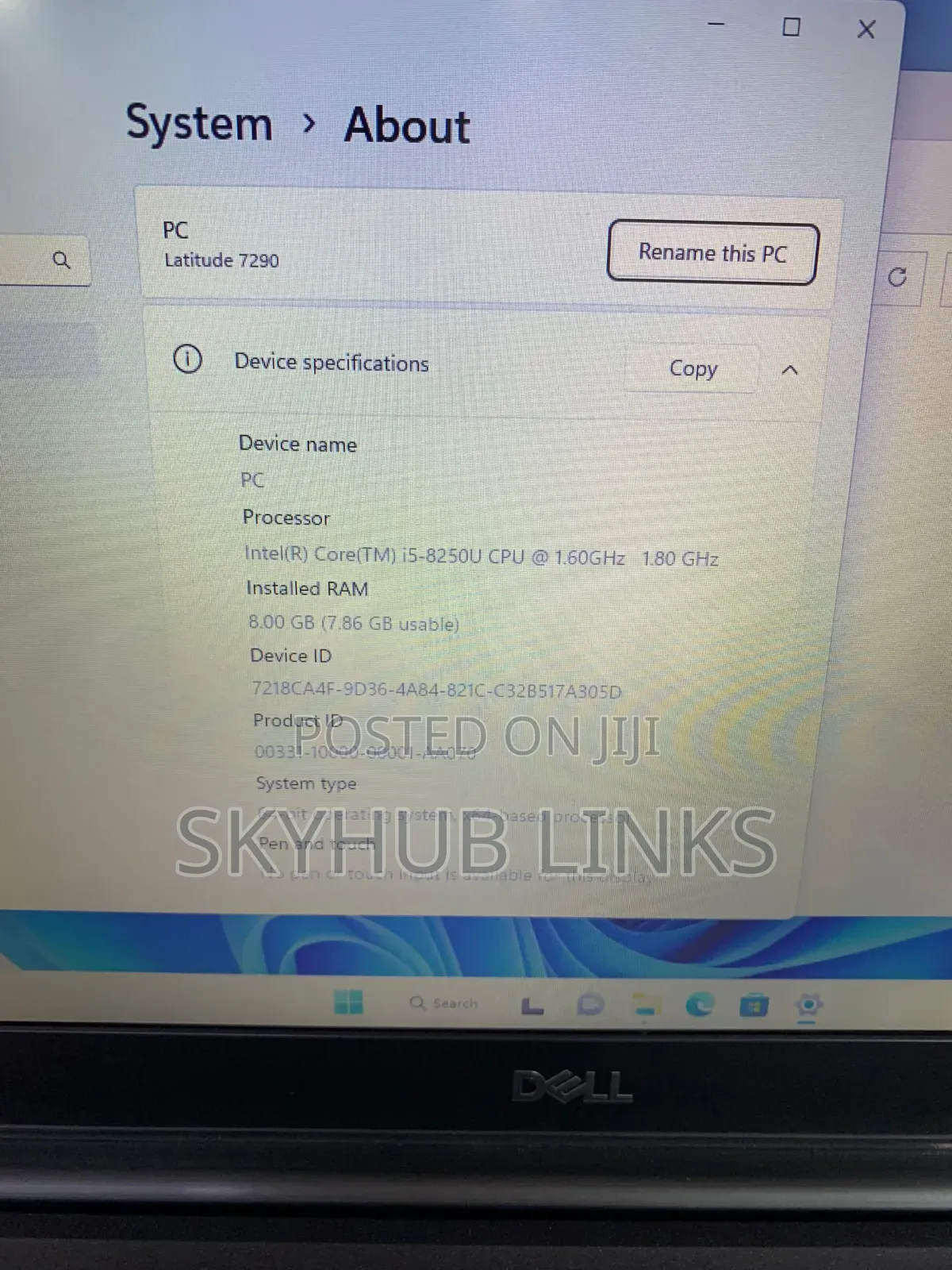 Laptop Dell Latitude 7290 8GB Intel Core i5 SSD 256GB