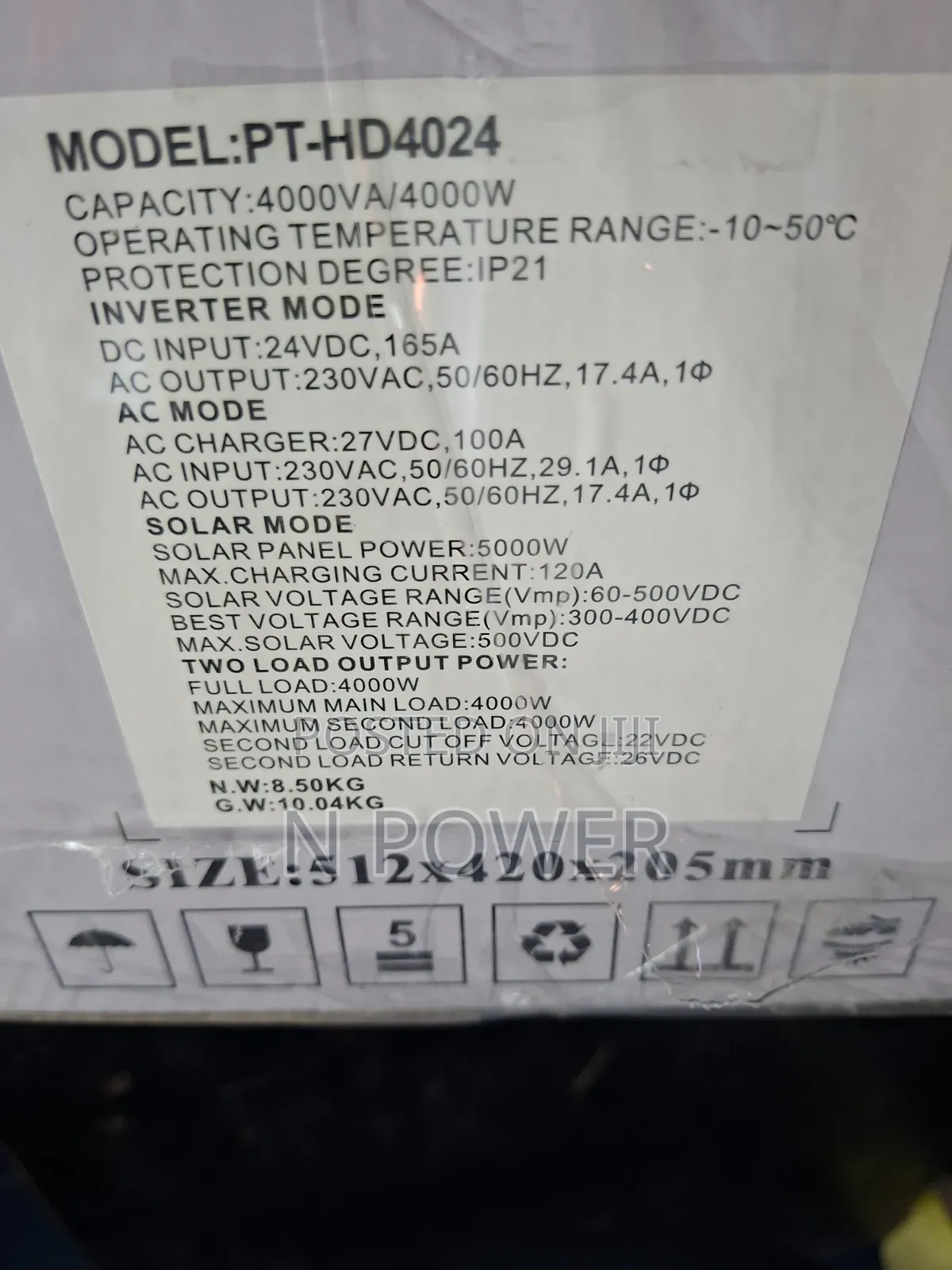 Ppattern Solar 4.2kva/24v Hybrid Inverter