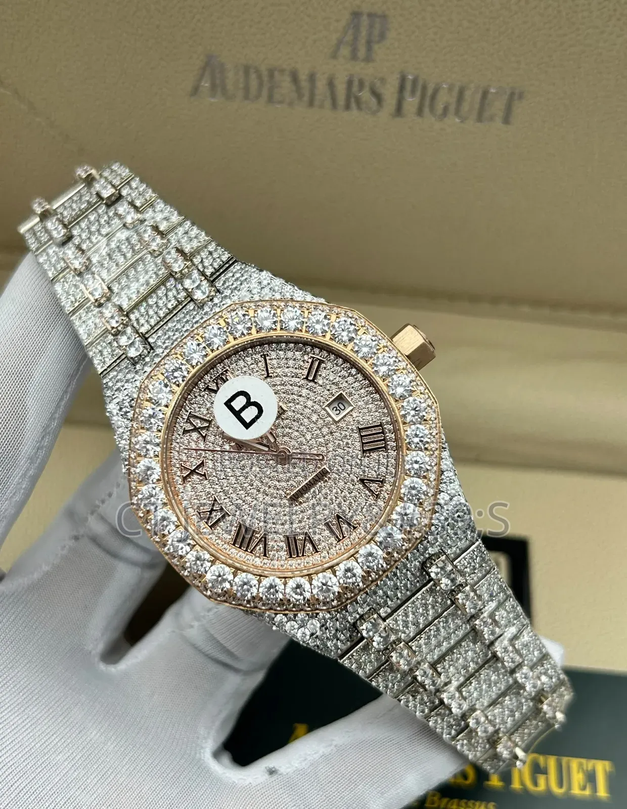 Luxury Audemars Piguet Royal Oak Zirconia Ice Out Style Watch