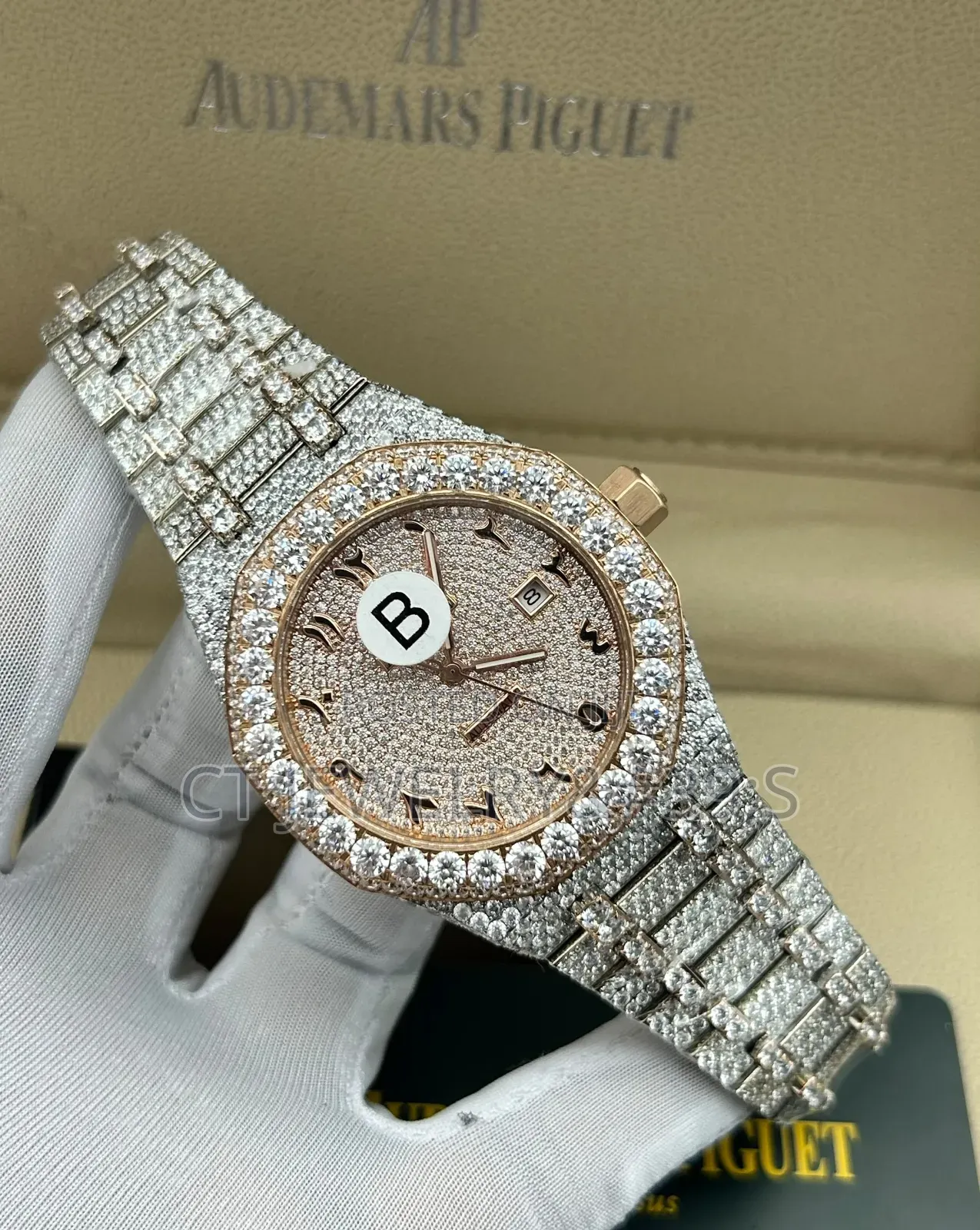 Luxury Audemars Piguet Royal Oak Zirconia Ice Out Style Watch