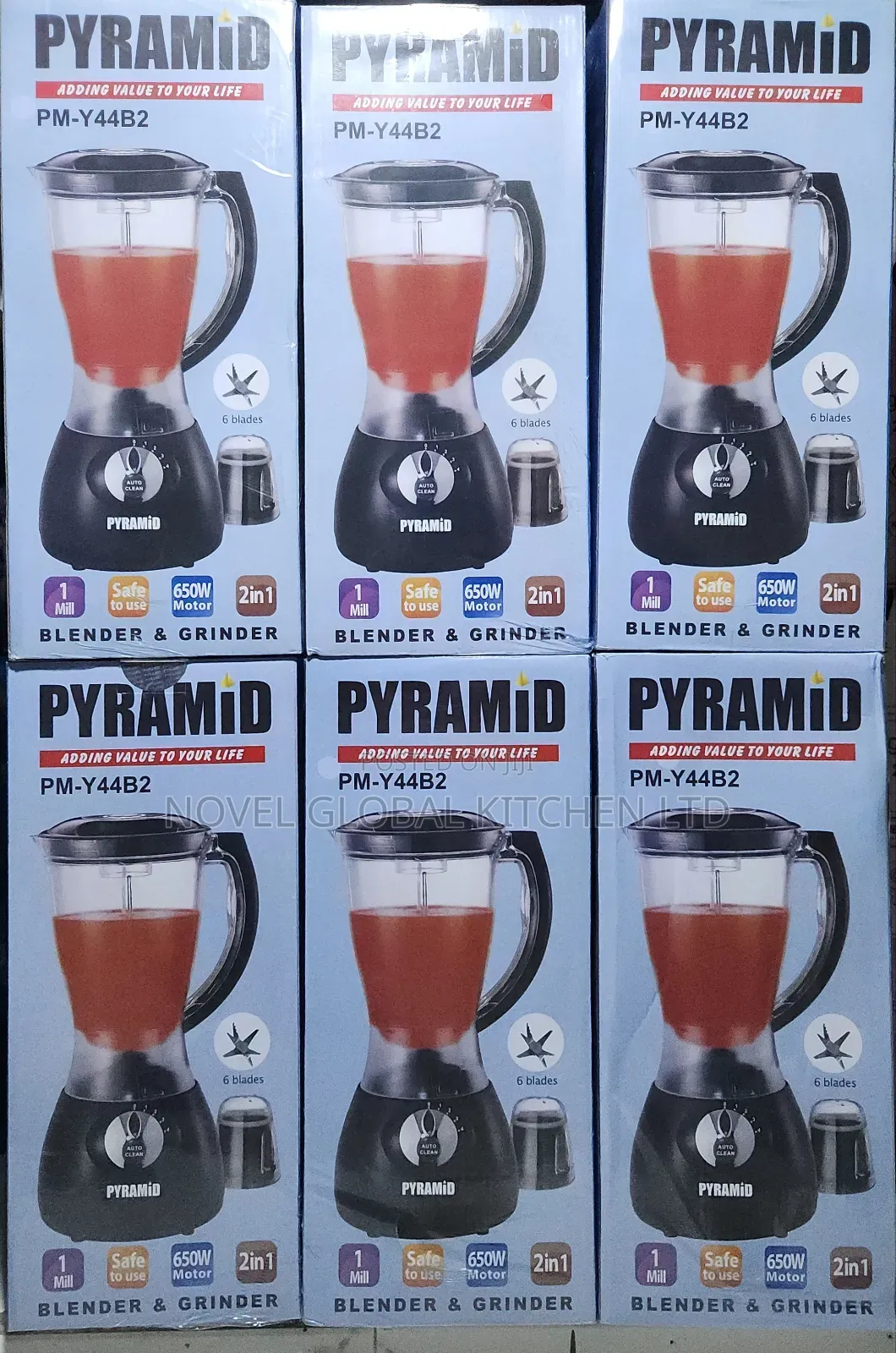 2in1 Pyramid Blender With 650w