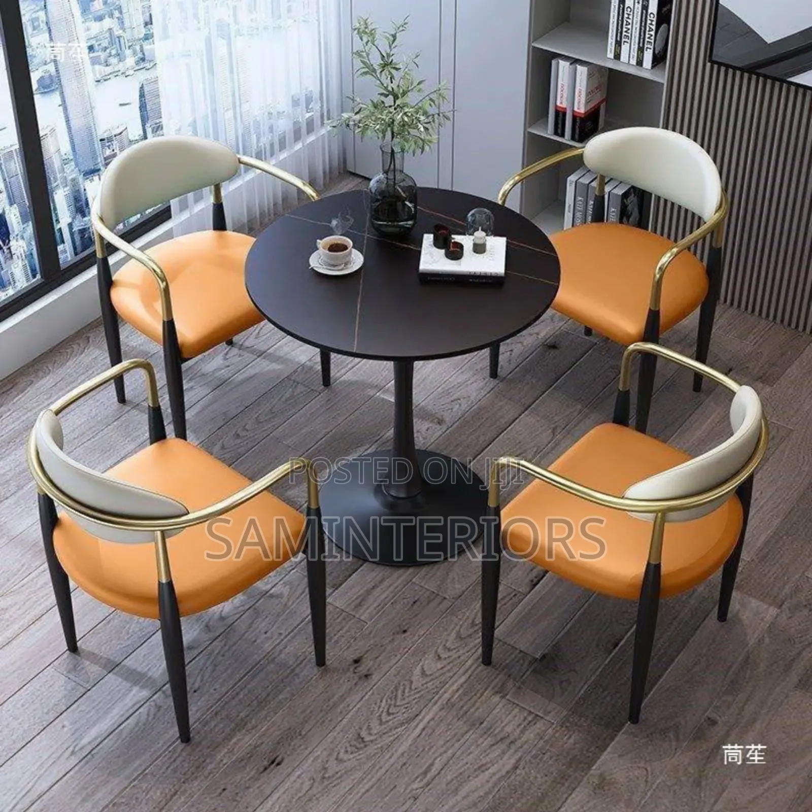 Modern Dining Table and Comfortable Chairs