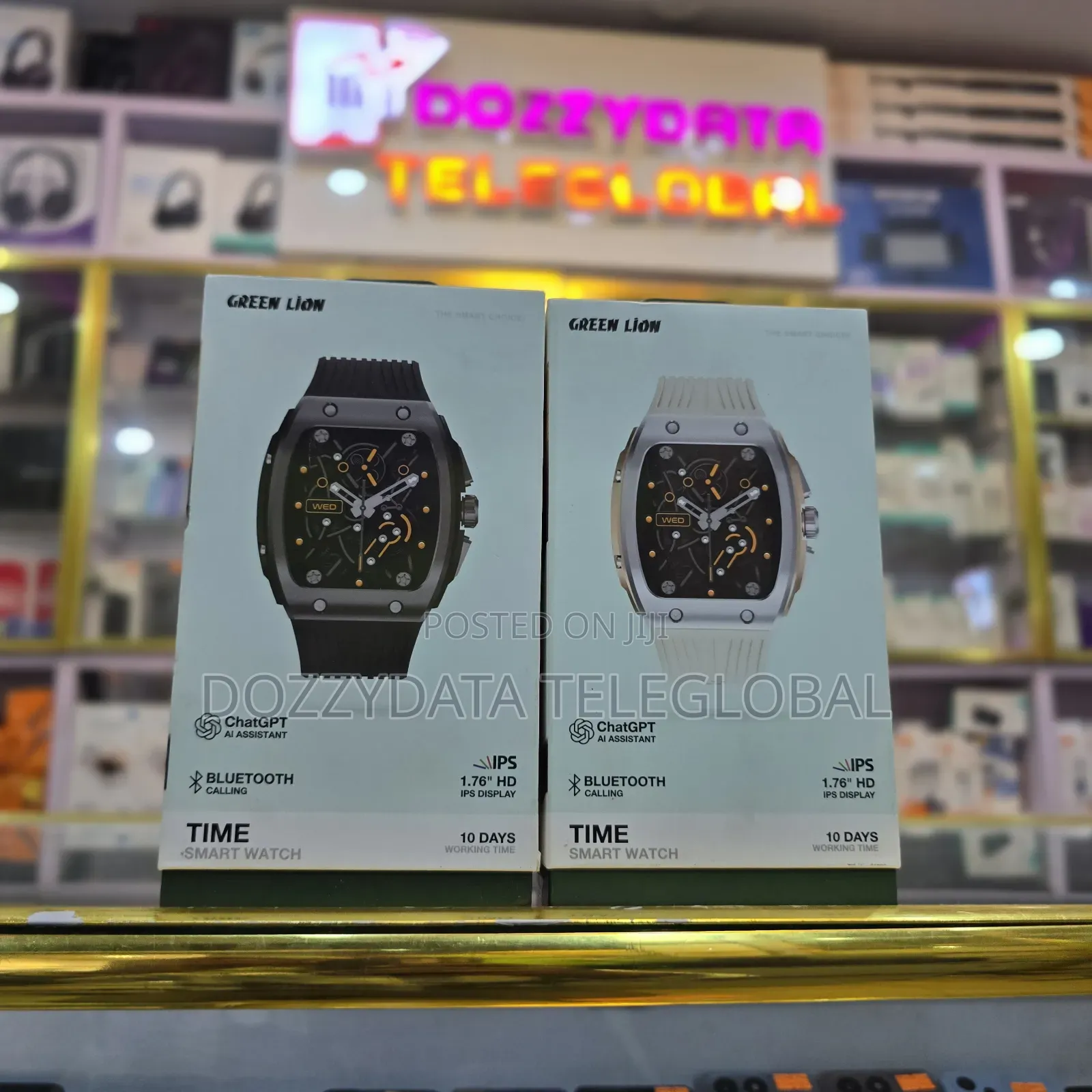 Green Lion Time Smart Watch (White)