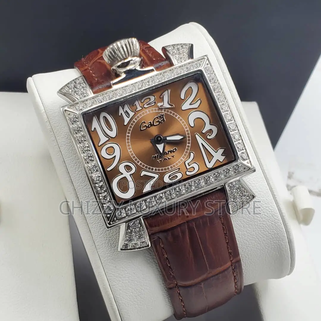 Gaga Quality Luxury Unisex Genuine Leather Wristwatch