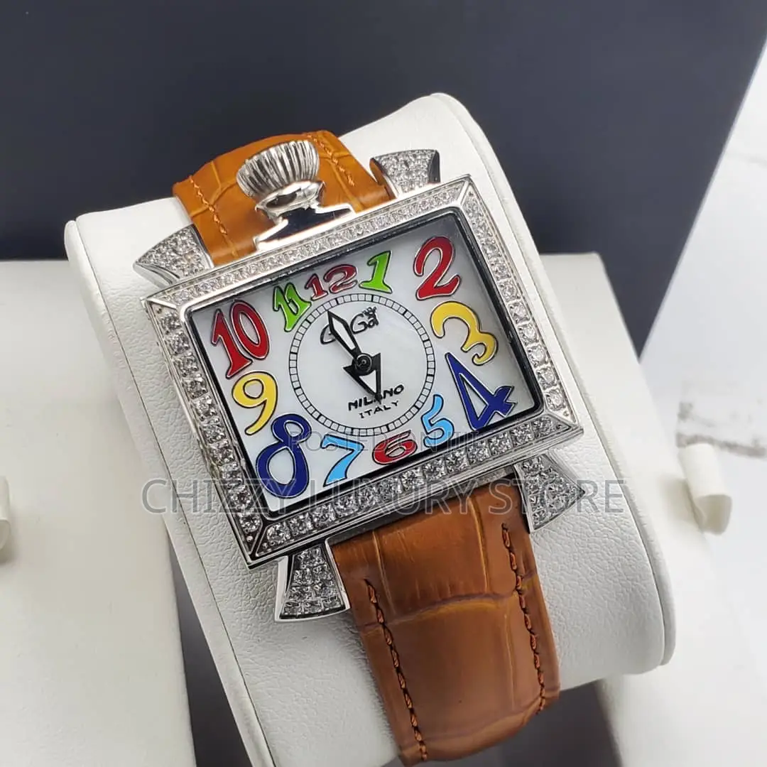 Gaga Quality Luxury Unisex Genuine Leather Wristwatch