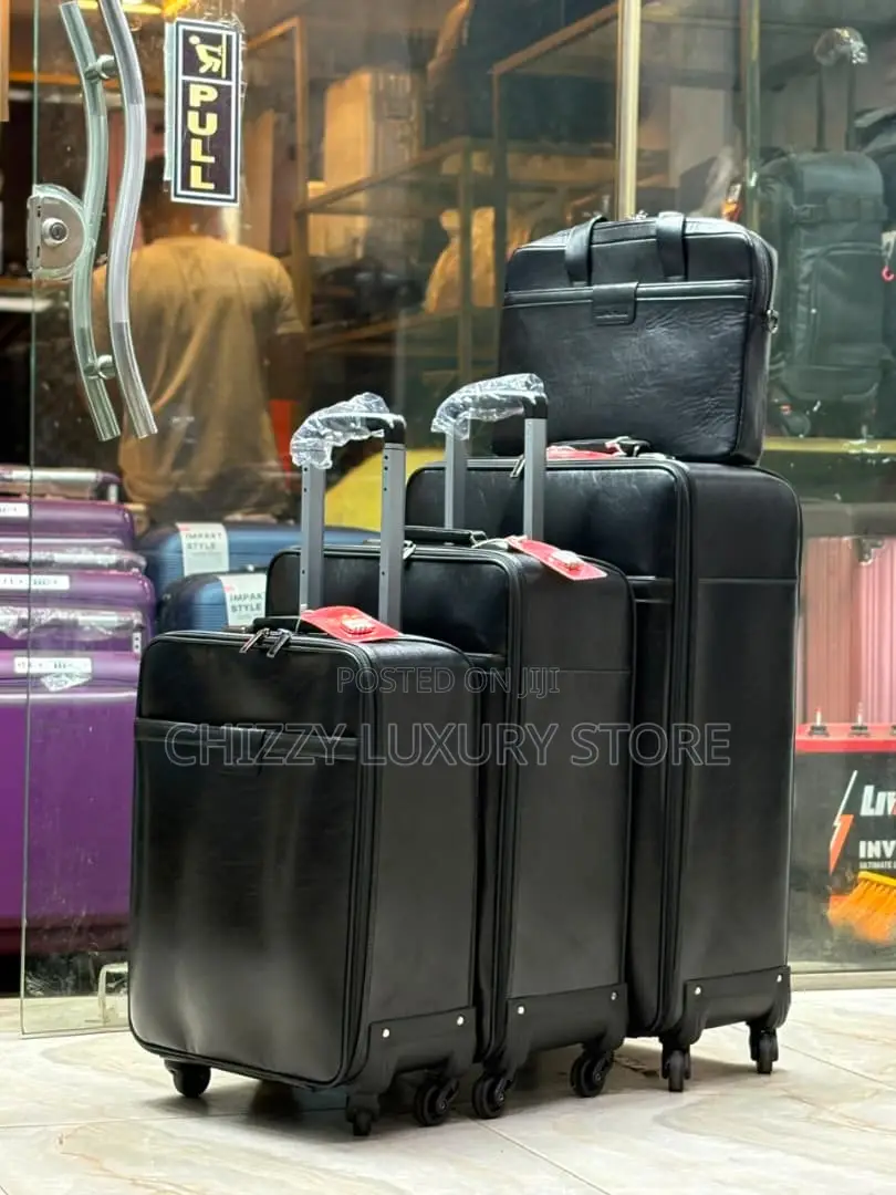 High Quality Luxury Genuine Leather Travel Luggage